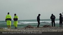 Children among dozens of migrants killed in boat crash off Italian coast