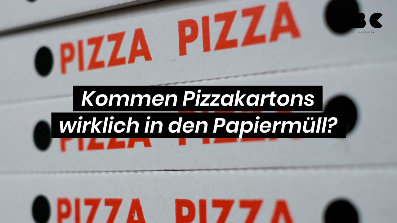 Kommen pizzakartons wirklich in den papiermüll?