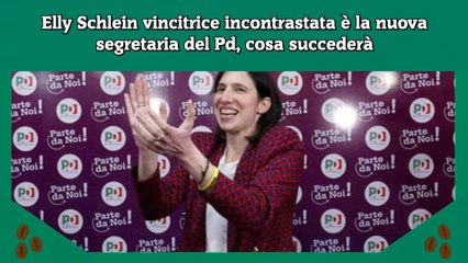 Elly Schlein vincitrice incontrastata è la nuova segretaria del Pd, cosa succederà