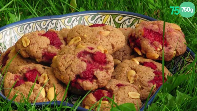 Cookies au beurre de cacahuète et aux framboises