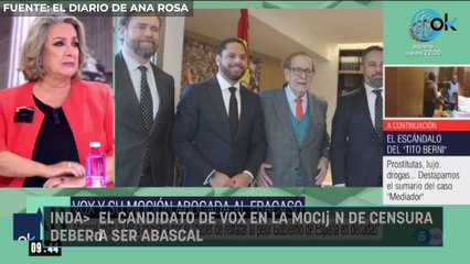 Inda: "El candidato de Vox en la moción de censura debería ser Abascal"
