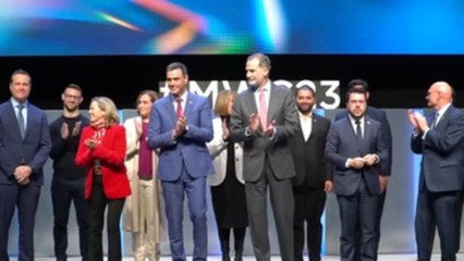 El rey inaugura un MWC sin mascarillas