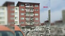 Yeşilyurt'taki 5,6'lık depremde binaların yıkılma anı kamerada