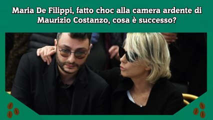 Maria De Filippi, fatto choc alla camera ardente di Maurizio Costanzo, cosa è successo