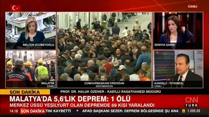 Kandilli'den Malatya'da 5,6'lık deprem açıklaması