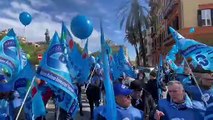 Oltre 1000 addetti della vigilanza privata hanno manifestato oggi a Palermo