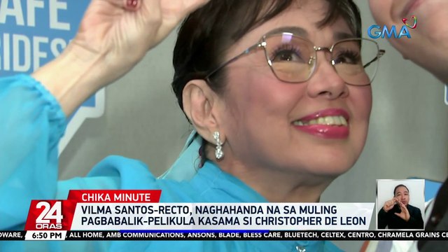 Vilma Santos-Recto, naghahanda na sa muling pagbabalik-pelikula kasama si Christopher de Leon | 24 Oras