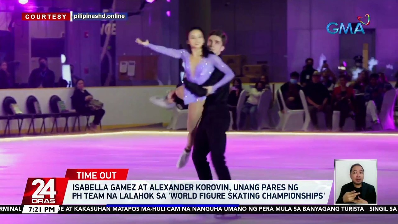 Isabella Gamez at Alexander Korovin, unang pares ng PH Team na lalahok sa 'World Figure Skating Championships' | 24 Oras
