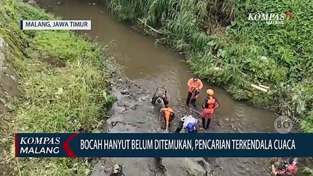 Bocah Hanyut di Malang Belum Ditemukan, Pencarian Terkendala Cuaca