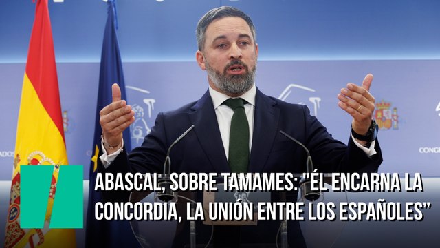 Abascal, sobre Tamames: Él encarna la concordia, la unión entre los españoles por encima de partidismos