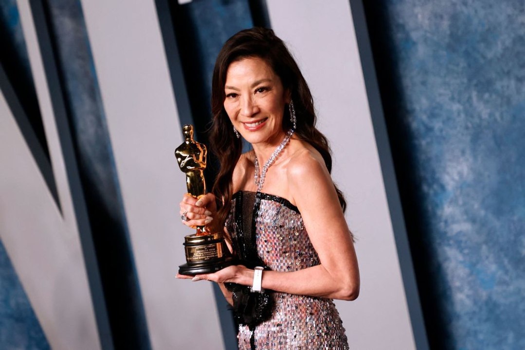 Michelle Yeoh in profile - history-making Oscar winner
