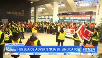 Más de 300 vuelos fueron cancelados en Alemania por huelga de trabajadores del sector aéreo