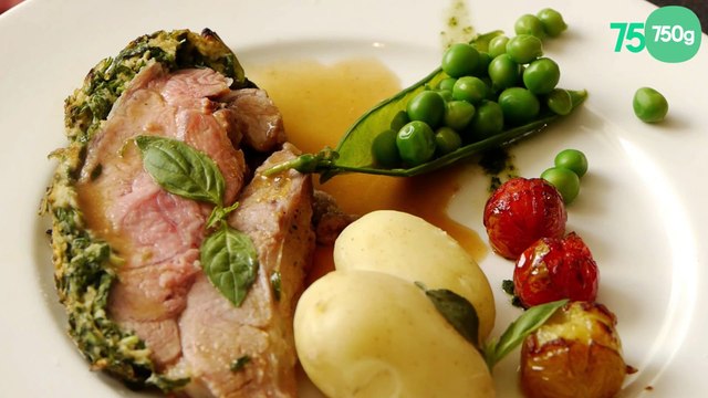 Épaule d'agneau en croûte d'herbes aux légumes bretons
