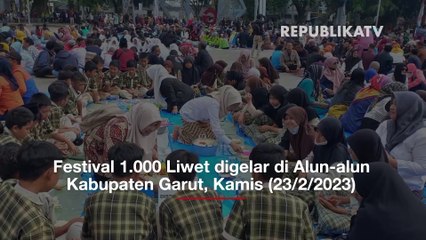 Meriahnya Festival 1.000 Nasi Liwet di Garut