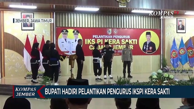 Hadiri Pelantikan Pengurus IKSPI Kera Sakti, Bupati Jember Diberi Seragam Silat