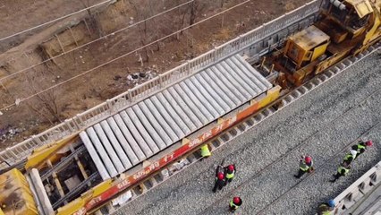 Beijing Havalimanını Tianjin'e Bağlayacak Demiryolu İnşaatı Tamamlanmak Üzere