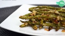 Haricots verts grillés au parmesan