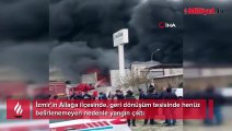 İzmir’de geri dönüşüm tesisi yangını