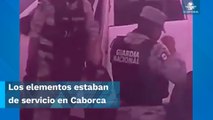 Elementos de la Guardia Nacional son captados inhalando ¿cocaína?