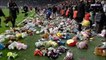Turkey football fans throw toys on field for earthquake-affected children