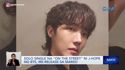Solo single na "On the Street" ni J-Hope ng BTS, ire-release sa Marso | Saksi