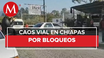 Descargar video: En Chiapas, registran 2 bloqueos carreteros contra actos arbitrarios de la policía