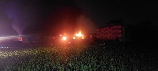 HATAY'DA PLASTİK FABRİKASINDA YANGIN