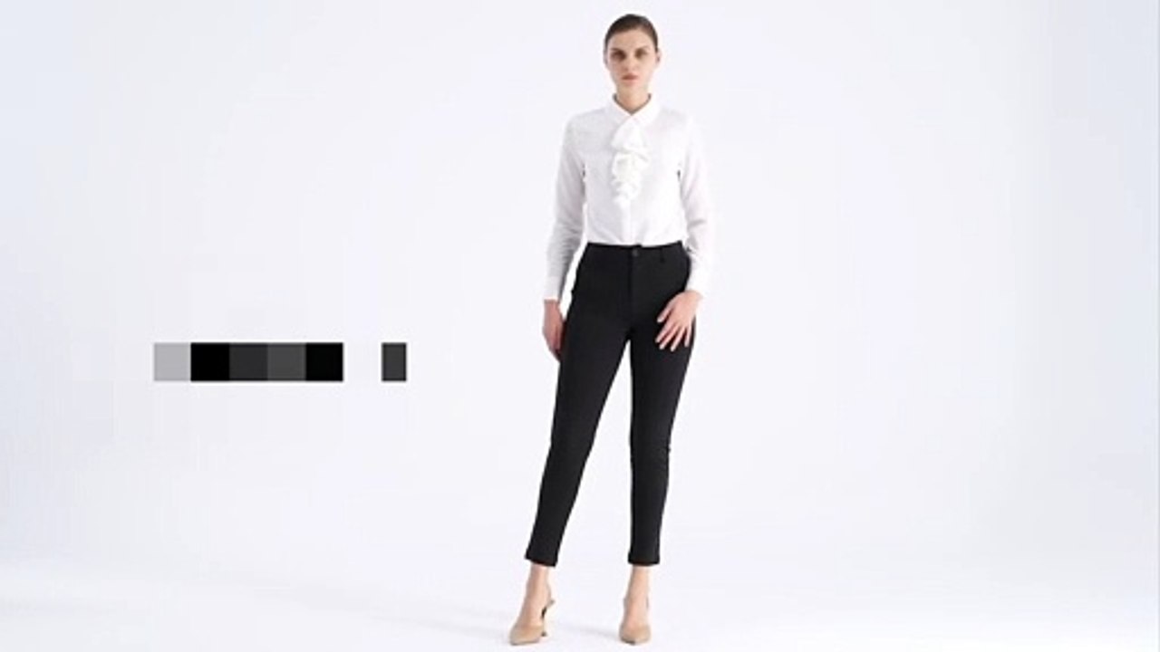 Bamans Yoga Dress Pants for Women Skinny Leg Pull on Stretch Work Pants with Pockets