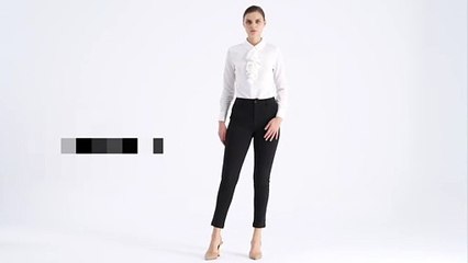 Bamans Yoga Dress Pants for Women Skinny Leg Pull on Stretch Work Pants with Pockets