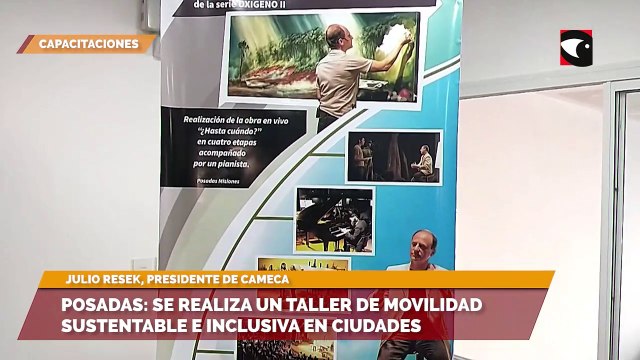 Posadas se realiza un taller de movilidad sustentable e inclusiva en ciudades