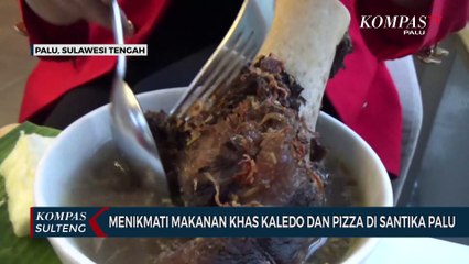 Descargar video: Menikmati Makanan Khas Kaledo dan Pizza di Santika Palu