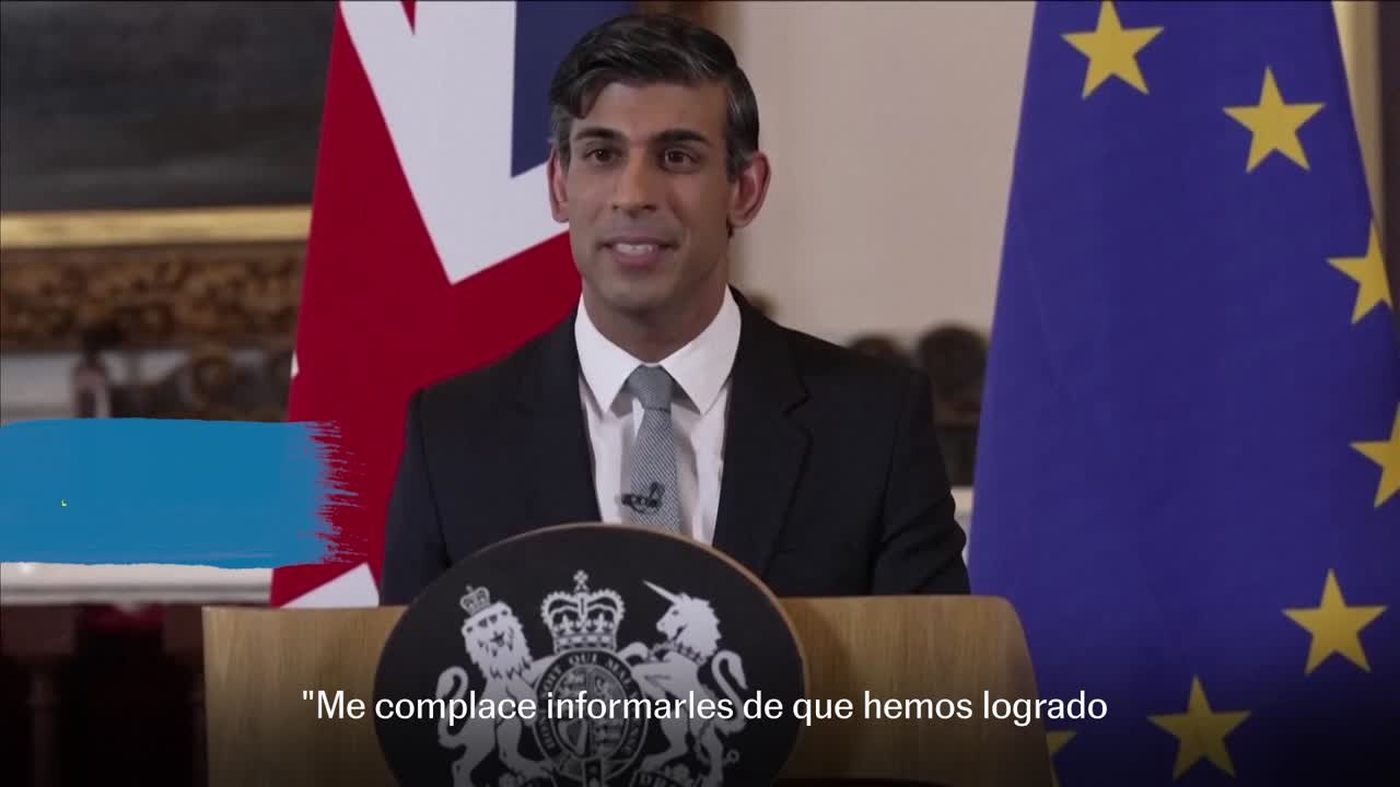 El primer ministro británico pacta el nuevo “Acuerdo Marco de Windsor” con la UE sobre Irlanda del Norte