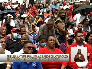 Dip Rodolfo Sanz desde la Tribuna Antiimperialista destacó el poder aguerrido del pueblo de Guarenas