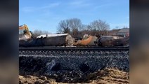 East Palestine: Crews continue cleanup on train tracks after derailment