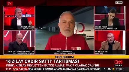 Kızılay Başkanı Kınık'tan 'AHBAP'a parayı iade edin' yorumuna cevap: Bakarız