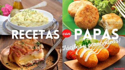 5 económicas recetas con papas para cada día de la semana