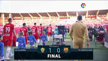 Resumen de UD Almería vs FC Barcelona (1-0)