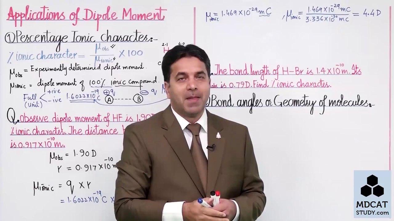 (26 ) APPLICATIONS OF DIPOLE MOMENT / Lecture No.26 Chapter 6 Chemistry Class 11 by PGC /  PGC LECTURES / SIR WAJID ALI KAMBOH / STUDY ROOM OFFICIAL