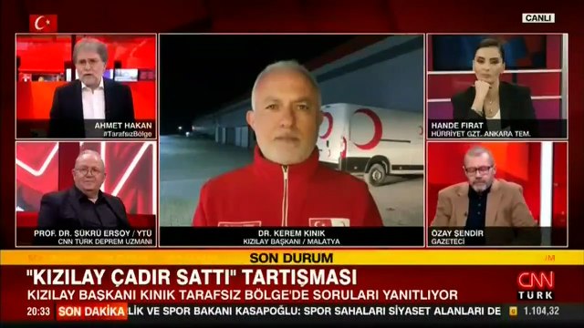 Kızılay çadır sattı tartışması! Kızılay Başkanı Kınık: Arkadaşlarımızın AHBAP'a yaptığı işlemi eleştirdim