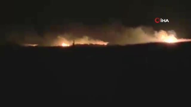 Gala Gölü Milli Parkı sazlık alanında çıkan yangın söndürüldü