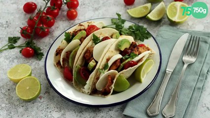 Tacos à l'avocat et mozzarella de vache