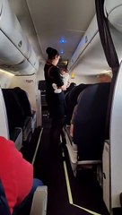 Hospedeira de bordo cuida de bebé para mãe poder ir à casa de banho