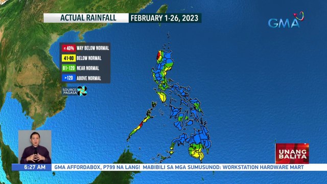 Malaking bahagi ng bansa, nakatanggap ng maraming ulan kahit walang bagyong dumating ngayong Pebrero; Hanging #Amihan, mga local thunderstorm at LPA, dahilan ng pag-uulan sa bansa nitong mga nakalipas na araw - Weather update today as of 6:27 a.m. (Februa