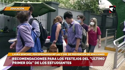 Vuelta a clases: Laura Sánchez brindó una serie de recomendaciones para los festejos del "último primer día de los estudiantes"