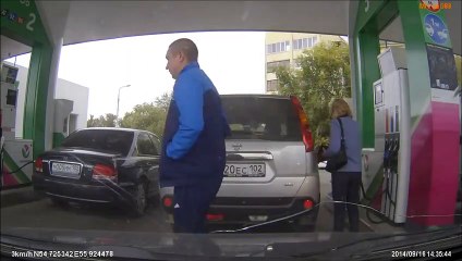 ---Woman tries to fuel the wrong car at gas station