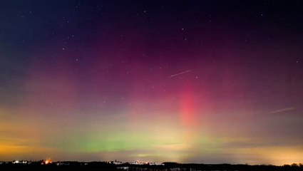 Northern Lights shimmer in Minnesota skies