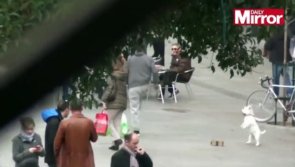 Cristiano Ronaldo dresses up as a beggar to surprise and play football with kids in Madrid