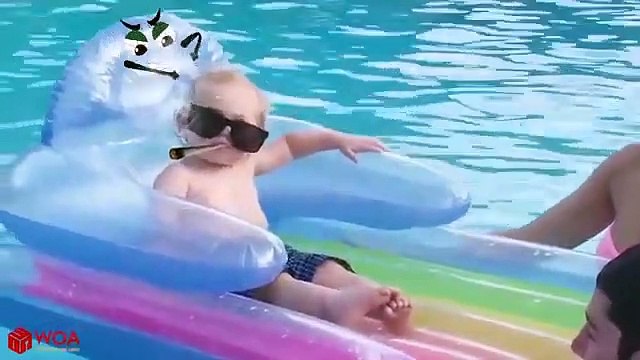 Funniest Baby Playing Water Fails By Doodle #2 - Funny Fails Baby Video - Woa Doodles