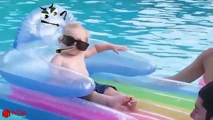 Funniest Baby Playing Water Fails By Doodle #2 - Funny Fails Baby Video -  Woa Doodles