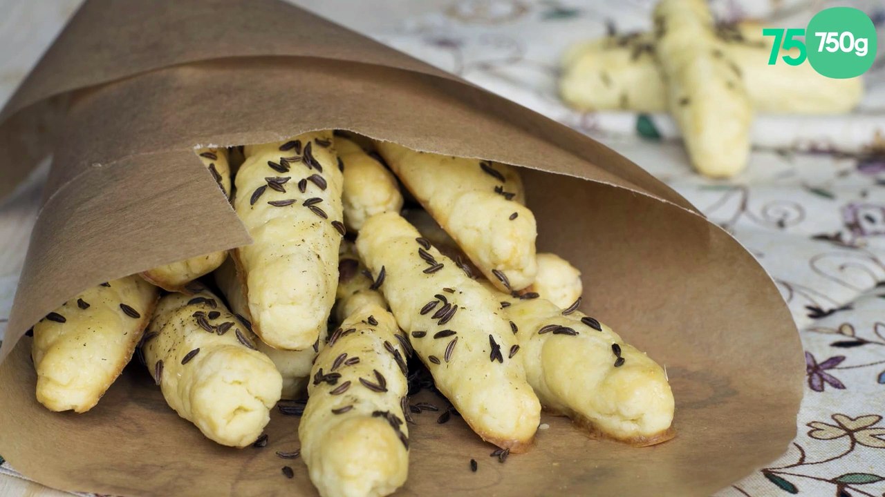 Gressins au cumin